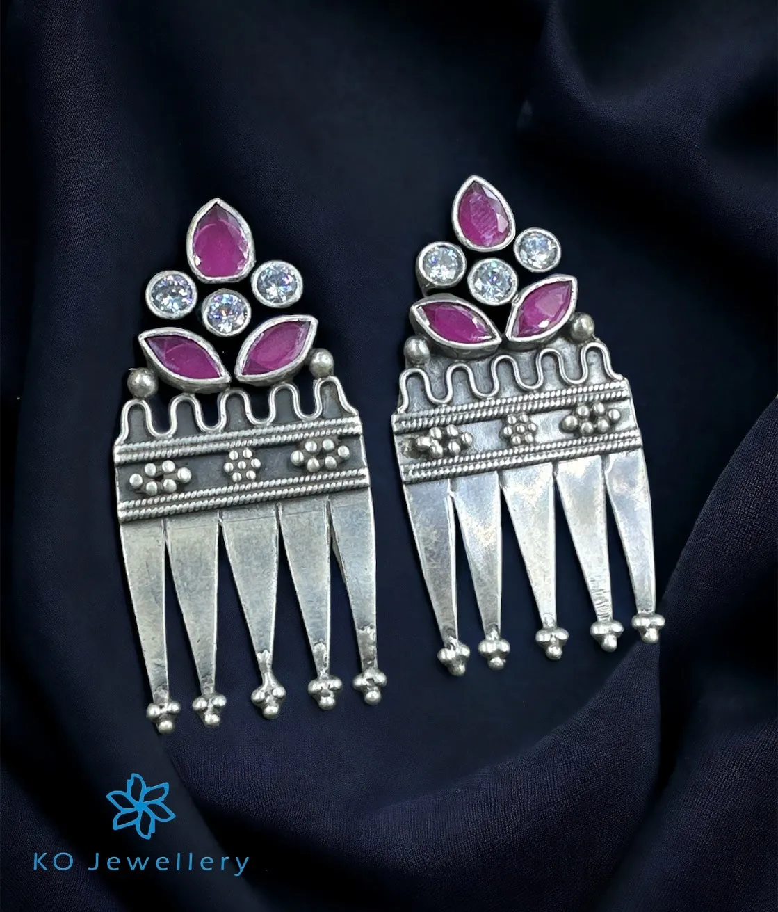 The Maryam Silver Ear-Studs