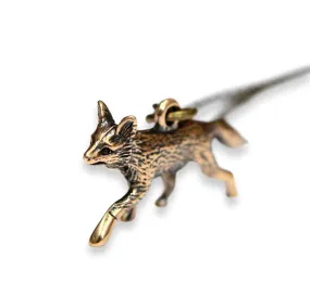 Trotting Fox Pendant Necklace