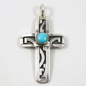 Turquoise Cross Pendant