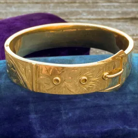 Victorian Buckle Bangle Bracelet