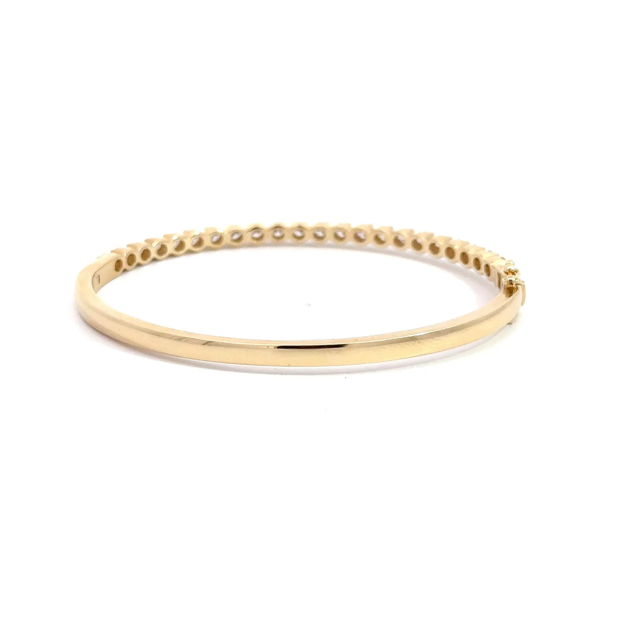 WD1107 14kt shared prong bangle cuff