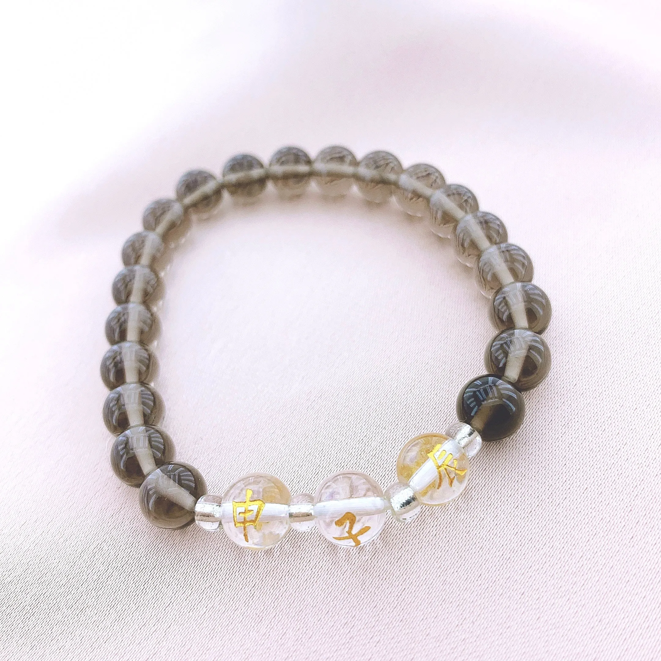 Women's Fashion Tea-coloured Crystal Beads Gemstone Bracelets