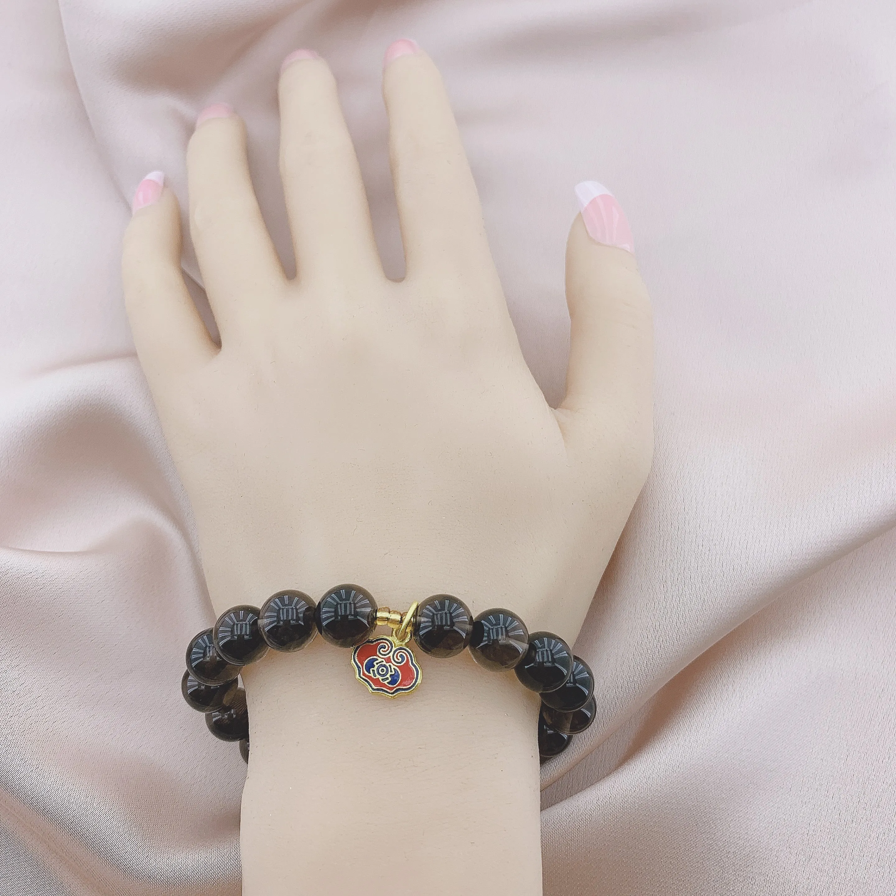 Women's Fashion Tea-coloured Crystal Beads Gemstone Bracelets