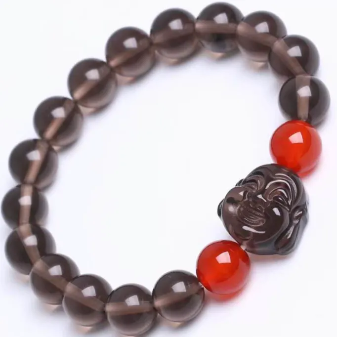 Women's Fashion Tea-coloured Crystal Beads Gemstone Bracelets